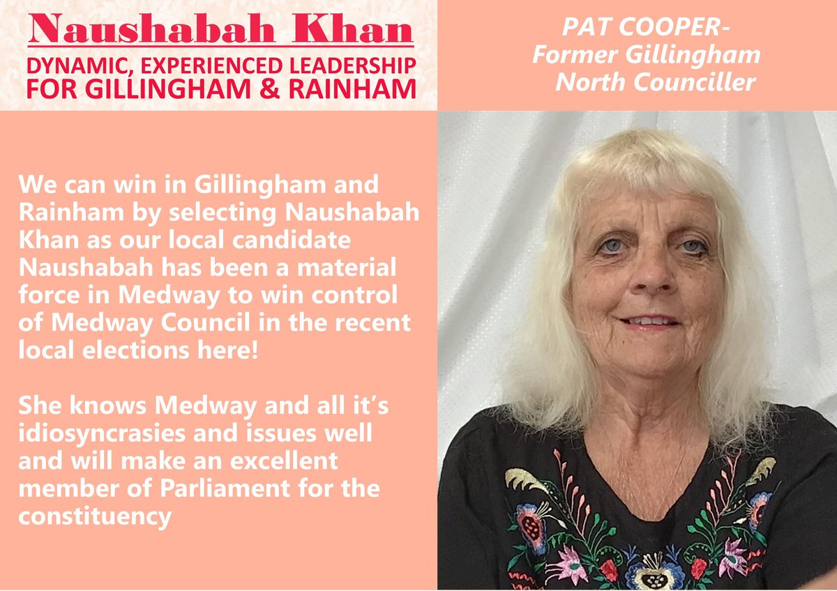 Honoured to have the support of colleagues from across Gillingham and Rainham Labour. #NK4GR #YesweKhan