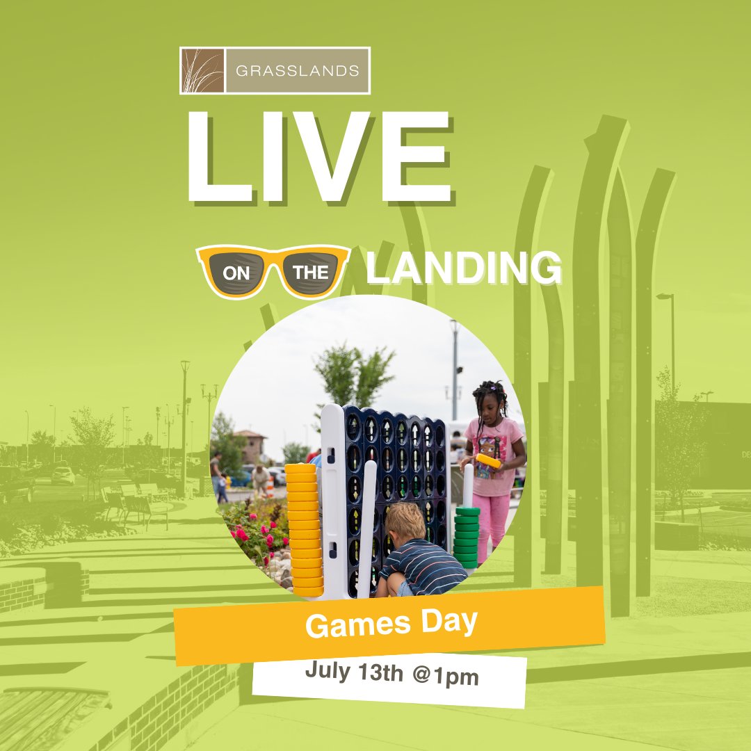 Join us this Thursday for an epic Games Day on The Landing! 🎉 Get ready for some friendly competition with giant Connect 4, Jenga, Cornhole, and so much more! 🤩

Mark your calendars for July 13th, from 1:00-3:00 pm at The Landing. Bring your A-game, and let the fun begin!
