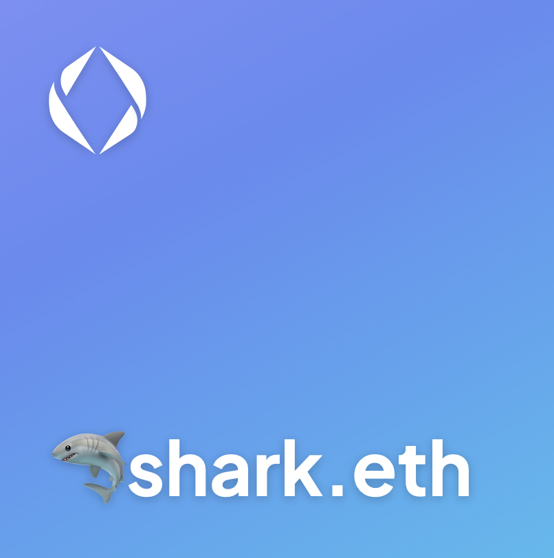 Domainclubx's tweet photo. 🦈shark.eth
for sale 4,2 Ξ
https://t.co/5dzBZDZCXb
#shark #web3 #ens #domain #nft #domainnameforsale #ethereumnames #domains #domainforsale #crypto #NFTs https://t.co/WVlmhLOIEr