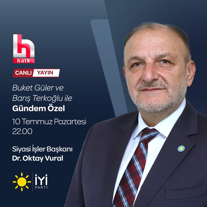 IYImazkrc69's tweet photo. Siyasi İşler Başkanımız Sayın Dr. @oktayvural 

🗓 10 Temmuz Pazartesi (bugün)
🕙 22.00'de
📺 Halk TV ekranlarında

Buket Güler  ve Barış Terkoğlu ile #GündemÖzel programına konuk oluyor.

Sizleri de ekran başına bekliyoruz.👍🏻 https://t.co/14pU0j2Kqb