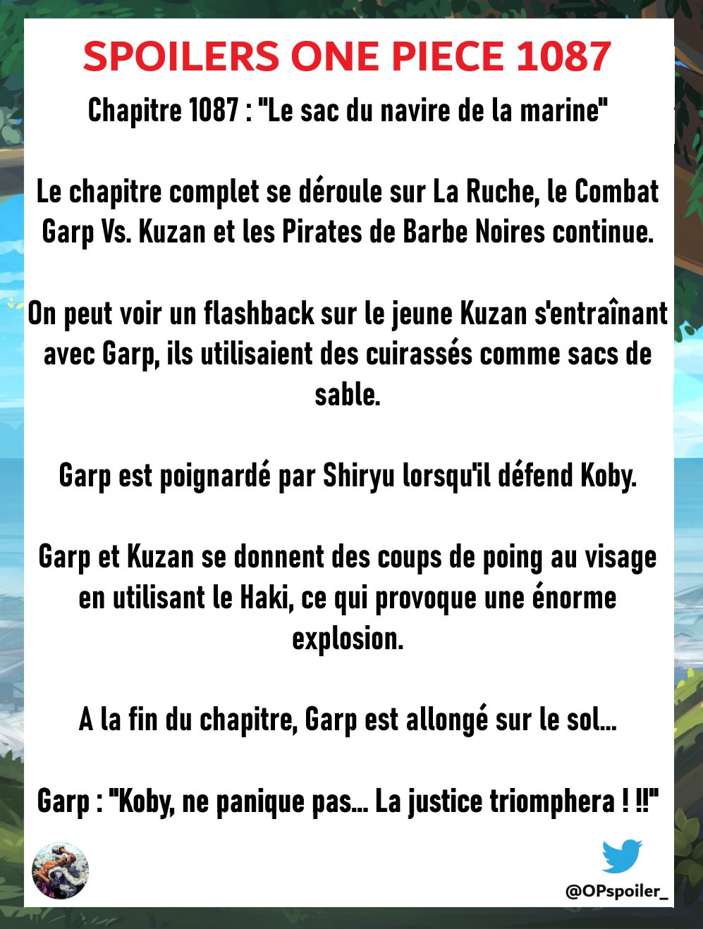 One Piece Spoils 🇫🇷 on X: #ONEPIECE1061 🚨 Les premiers spoils