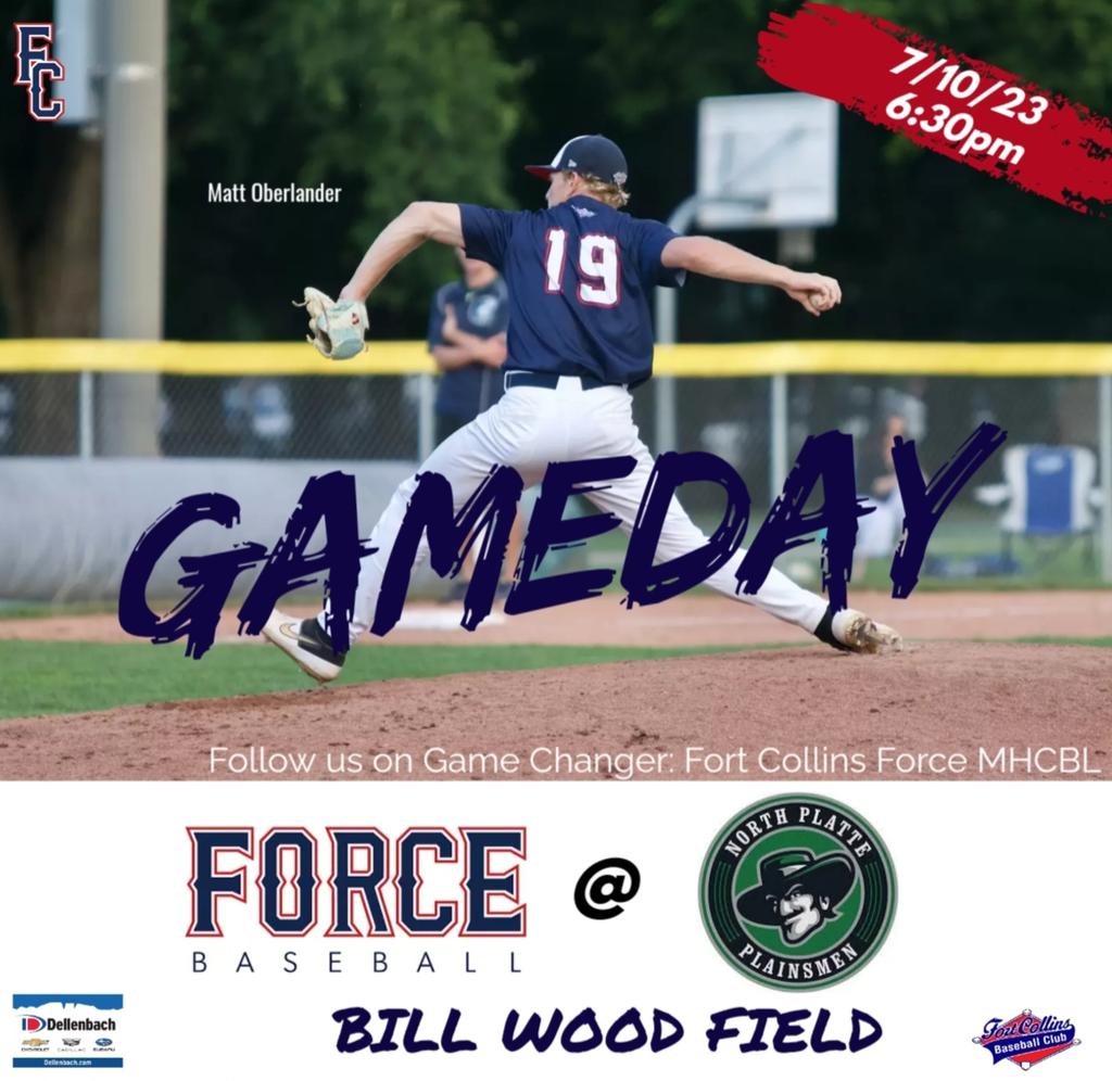 forcecollegiate's tweet photo. Force Collegiate travels to North Platte tonight. 6:30 p.m. first pitch. https://t.co/EgbGIaV7cH