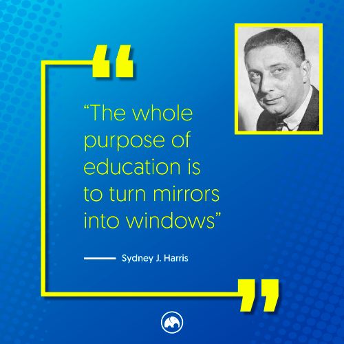 SpanishSafari's tweet photo. Embrace the transformative power of education! 🪟✨ It opens up new perspectives, broadens horizons, and empowers us to see beyond ourselves. #Education #Inspiration #SydneyJHarris #TransformativeLearning https://t.co/B0OymKl8ak