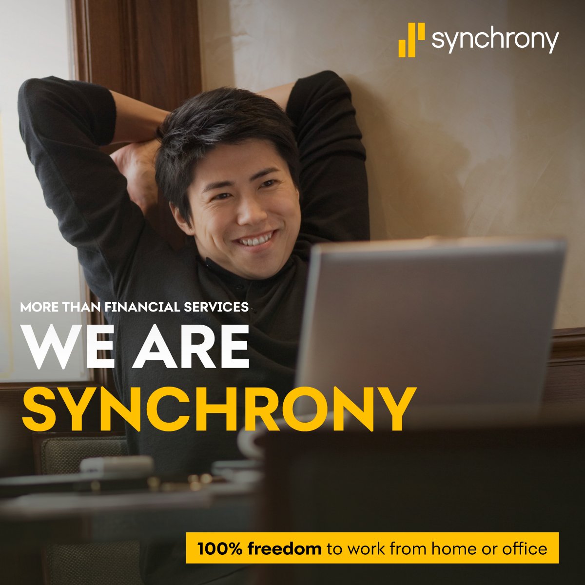 synchrony's tweet image. Thank you to our entire team for making Synchrony a Top 20 Best Company to Work For! We are honored to be recognized by @FortuneMagazine and @GPTW_US. Our people-first approach, culture of caring, and agile mindset drive innovation at speed and scale.