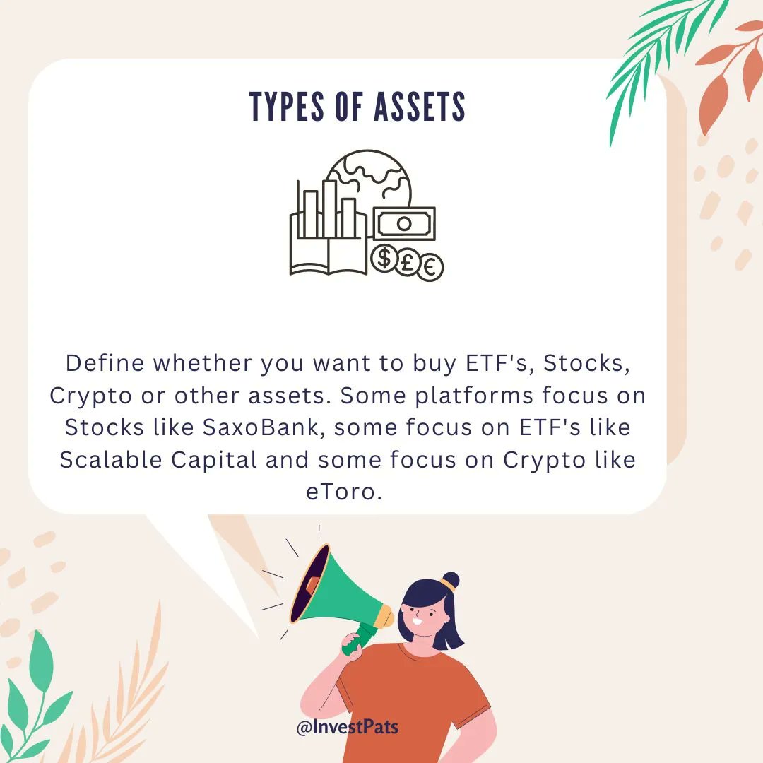 InvestPats's tweet photo. Choosing the right investment platform is like choosing the right car.
It's a matter of taste. 

Here are a few tips on what to consider when choosing your investment platform

#Investpats #Investment #Personalfinance #ETF #Investing #Germany https://t.co/zp6ejFtdNb