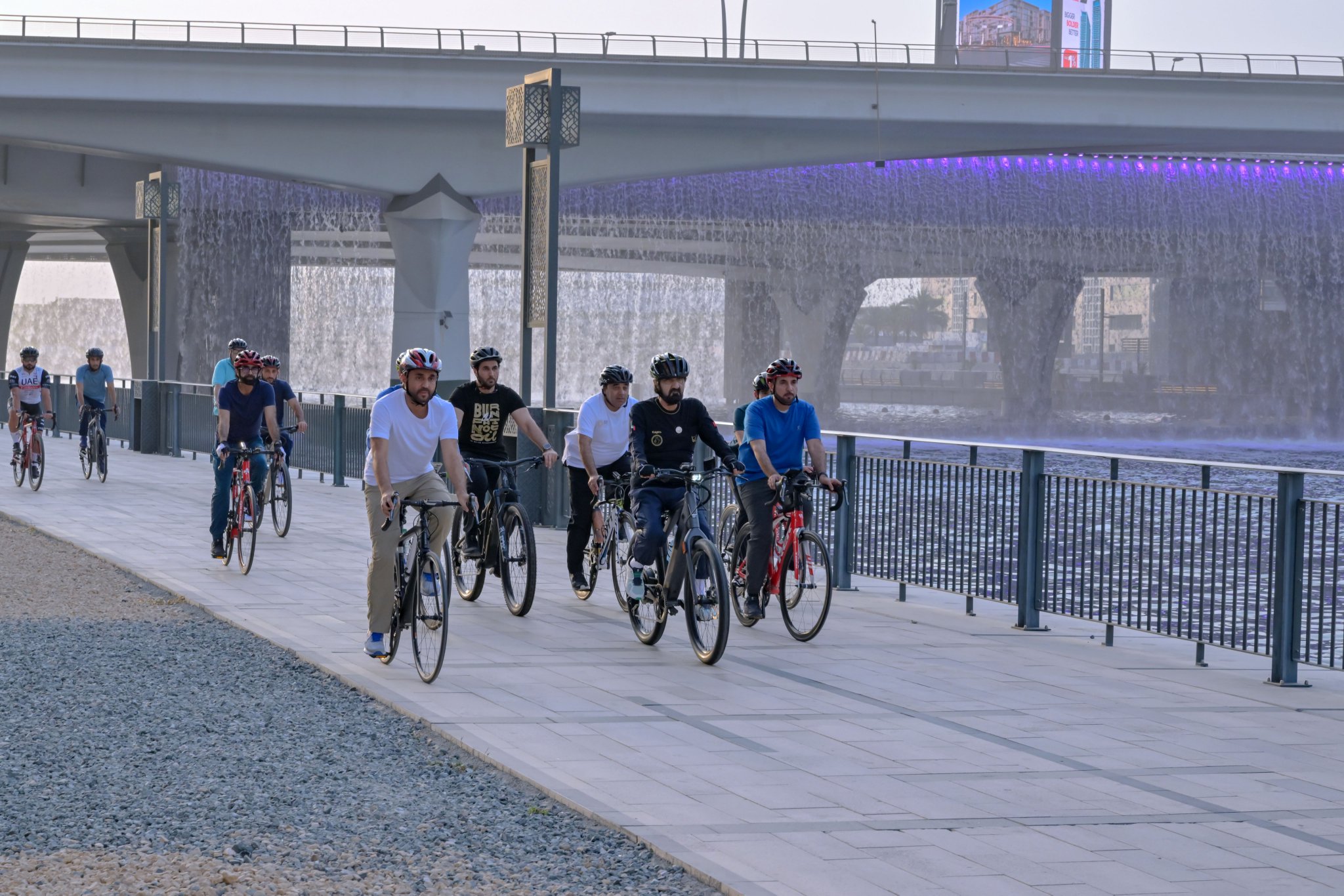 Dubai Media Office on Twitter ". HHShkMohd goes on a bicycle ride along the picturesque
