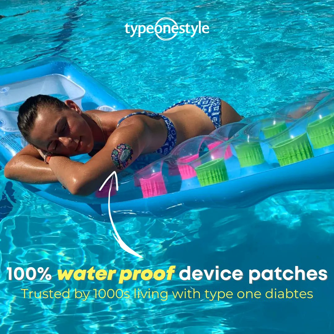 typeonestyle1's tweet photo. Are you going on holiday soon and want extra protection for your diabetes devices?
With our 100% waterproof fabric, our patches will help keep your devices on for their full wear time ๐
Try one for free today using the code SAMPLE ๐
#typeonestyle #t1dlookslikeme https://t.co/6ffbv1XRMf