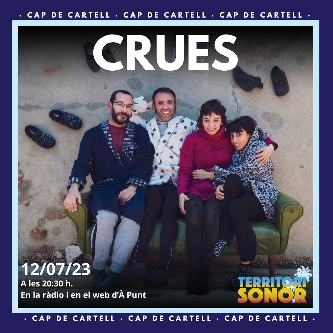 territoriAPunt's tweet photo. ❗❗ Mireu qui ens visita esta setmana!

📆 Dilluns 10: #Laterrasona

📆 Dimarts 11: @Platzband  

📆 Dimecres 12: @Crues_ 

⏰ A partir de les 20:30 h.
🔊 En la ràdio i en el web d'@apunt_media. https://t.co/syEMDl8Uj3