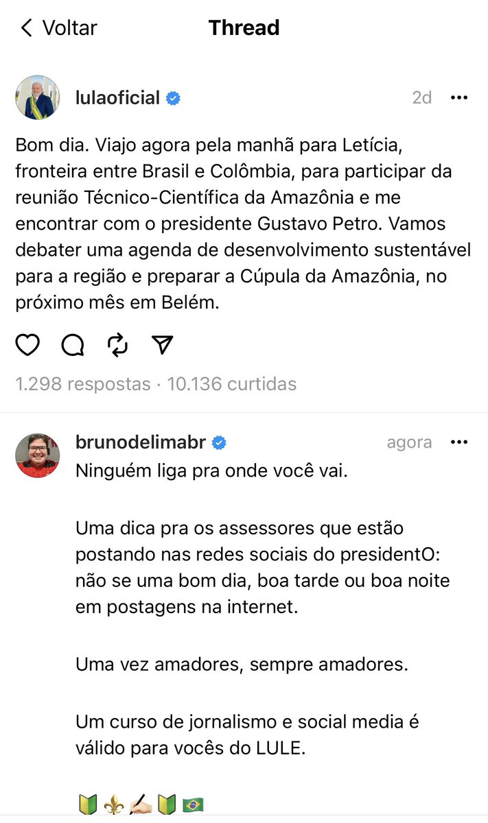 brunodelimabr's tweet image. Os “amadores” assessores do LULE e as gafes nas redes sociais… 

🤣🇧🇷✍🏻🔰

#Threads #Threadsapp #ThreadsInstagram #threadsvstwitter