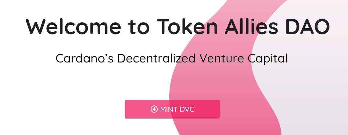 After a long wait, our doors are finally open.🥳

WE have our first VC in Cardano, and all of YOU can be a part of it.

Mint DVC at: 🔗tokenallies.com