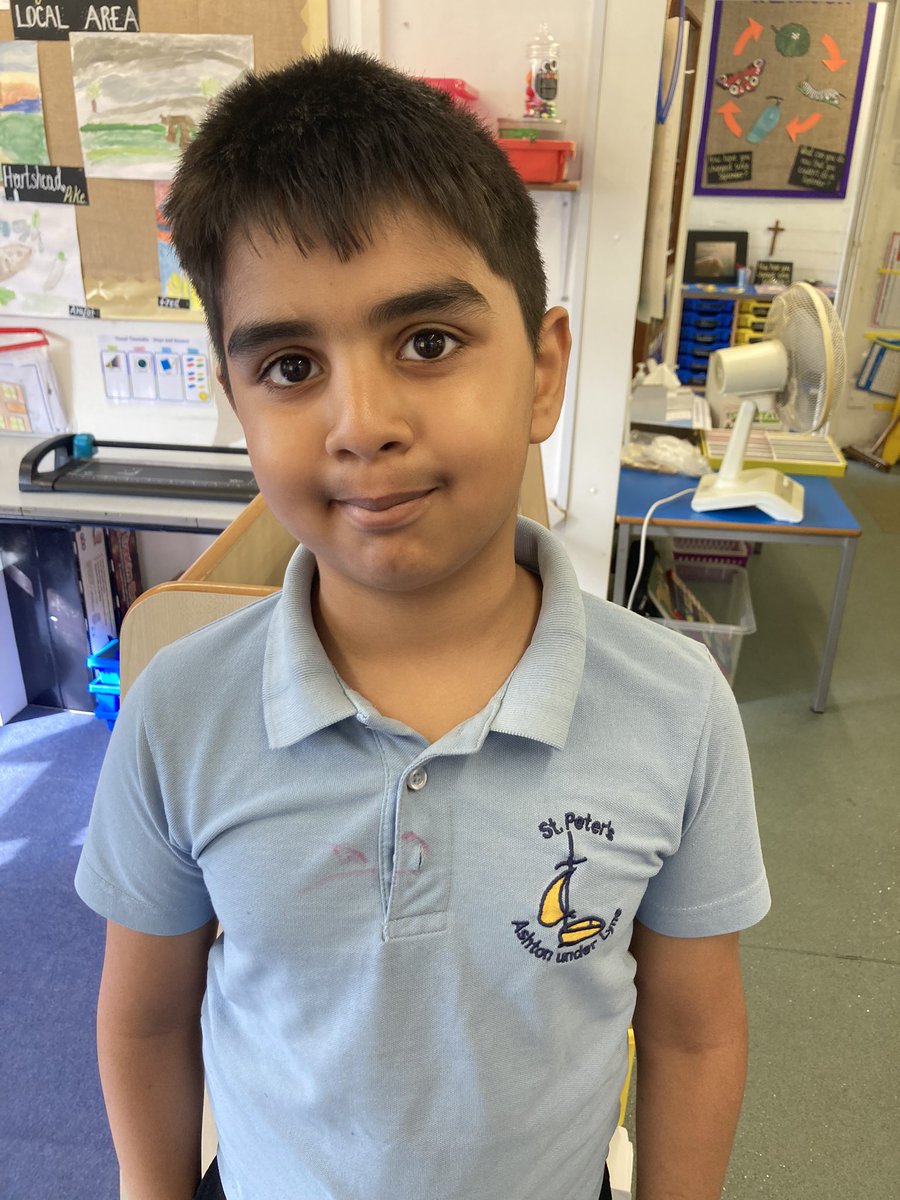 ⭐️💫 St Peter’s Champion ⭐️💫last week was chosen for trying extra hard in our Maths assessments and showing us what a Maths Superstar he really is 😁 Well done A and keep it up 👏👏👏