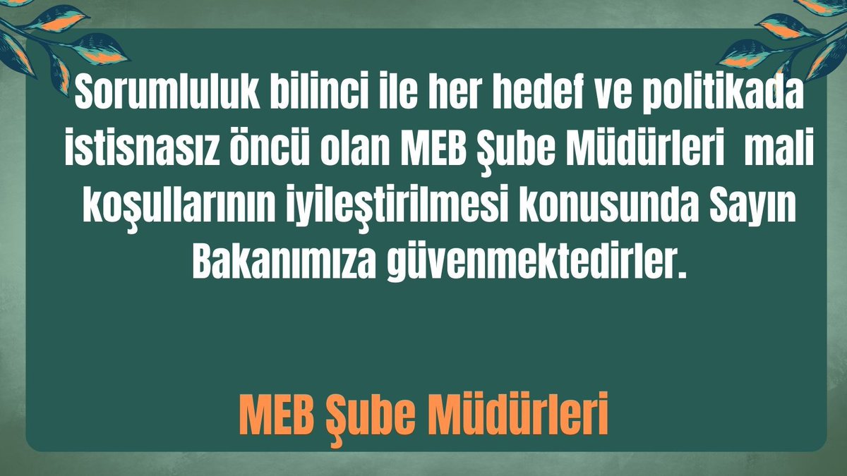 Emrullah571610's tweet photo. #SnTekinMebSubeMudurleri sizi bekliyordu...
@RTErdogan
@Yusuf__Tekin
@memetsimsek
@cftcblnt
@_aliyalcin_
@melihaltinok https://t.co/xb0A7MwUvC