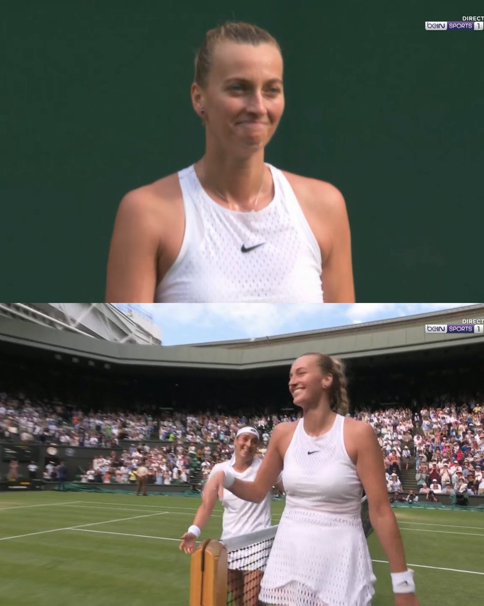 BastienFachan's tweet photo. Challenging you to find someone who looks that happy for their opponent after getting blown out 6-0 6-3 at their favourite event...

Tells you all you need to know about Petra Kvitova, and how appreciated and respected by her peers Ons Jabeur is https://t.co/1pg41Quem9