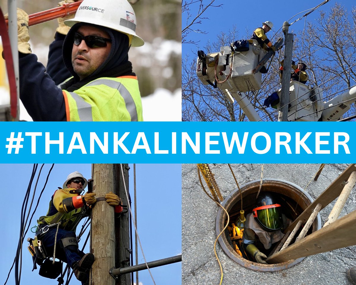 We’re thankful for the dedicated lineworkers who brave tough conditions to ensure we have the energy we need to power our lives. We hope you’ll join us and #ThankALineworker today 👷‍♂️ 👷‍♀️ 👏 🙏