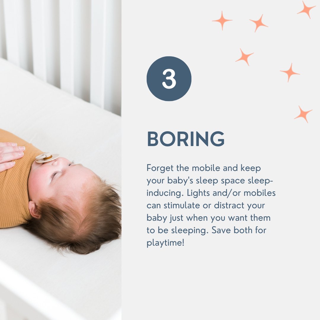 Wondering what the must haves are to ensure your baby's sleep environment is truly sleep inducing for quality nights and naps?

1. Darkness
2. White noise
3. Boring, uninteresting sleep space
4. Safe sleep practices 

Check out more on the blog!

#sleeptips #sleepschedule #safesl