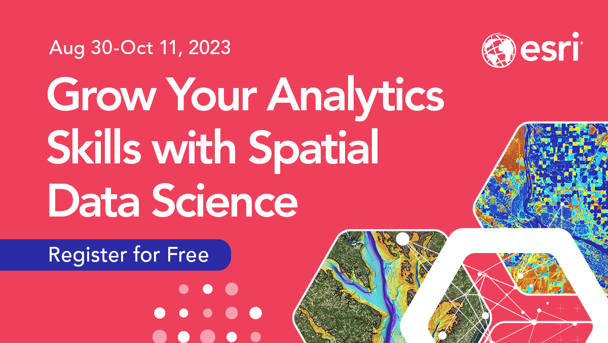 EsriTraining's tweet image. During the #EsriUC2023 Plenary, Jack Dangermond shared that #SpatialDataScience technology is continually advancing.
Join Esri's free course next month to learn the latest. We'll provide the #ArcGIS software.
Save your spot: esri.social/Wvf850P7Pgn