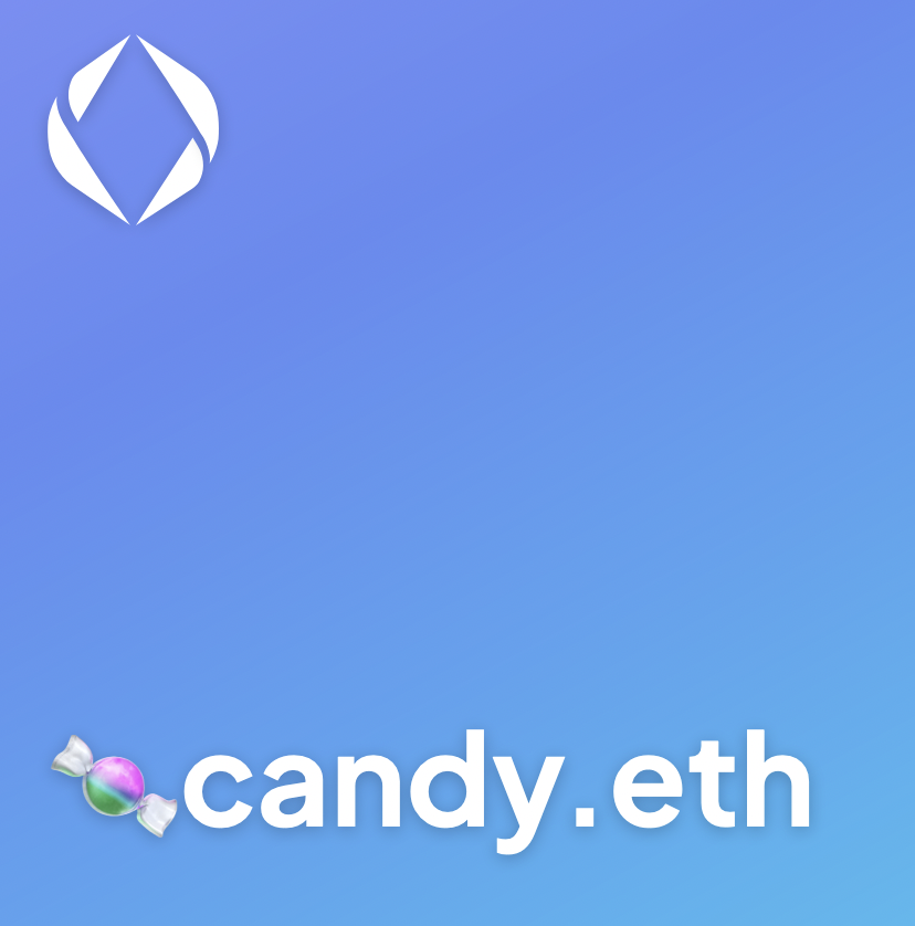 Domainclubx's tweet photo. 🍬candy.eth
for sale 4,2 Ξ
https://t.co/oyFAZaCIow
#candy #web3 #ens #domain #nft #domainnameforsale #ethereumnames #domains #domainforsale #crypto #NFTs https://t.co/Ip8AXUQk7q