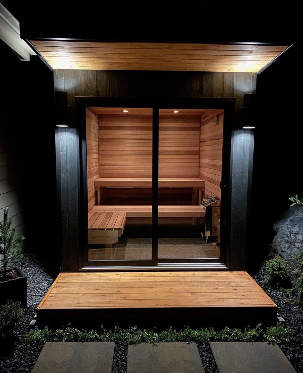 accurateind's tweet image. A backyard sauna sanctuary for the books 😄

It was such a joy for our team to help this homeowner create this stunning space. 

From its beautiful red Cedar wood to the FLB sauna heater, we couldn’t be happier with how it turned out!