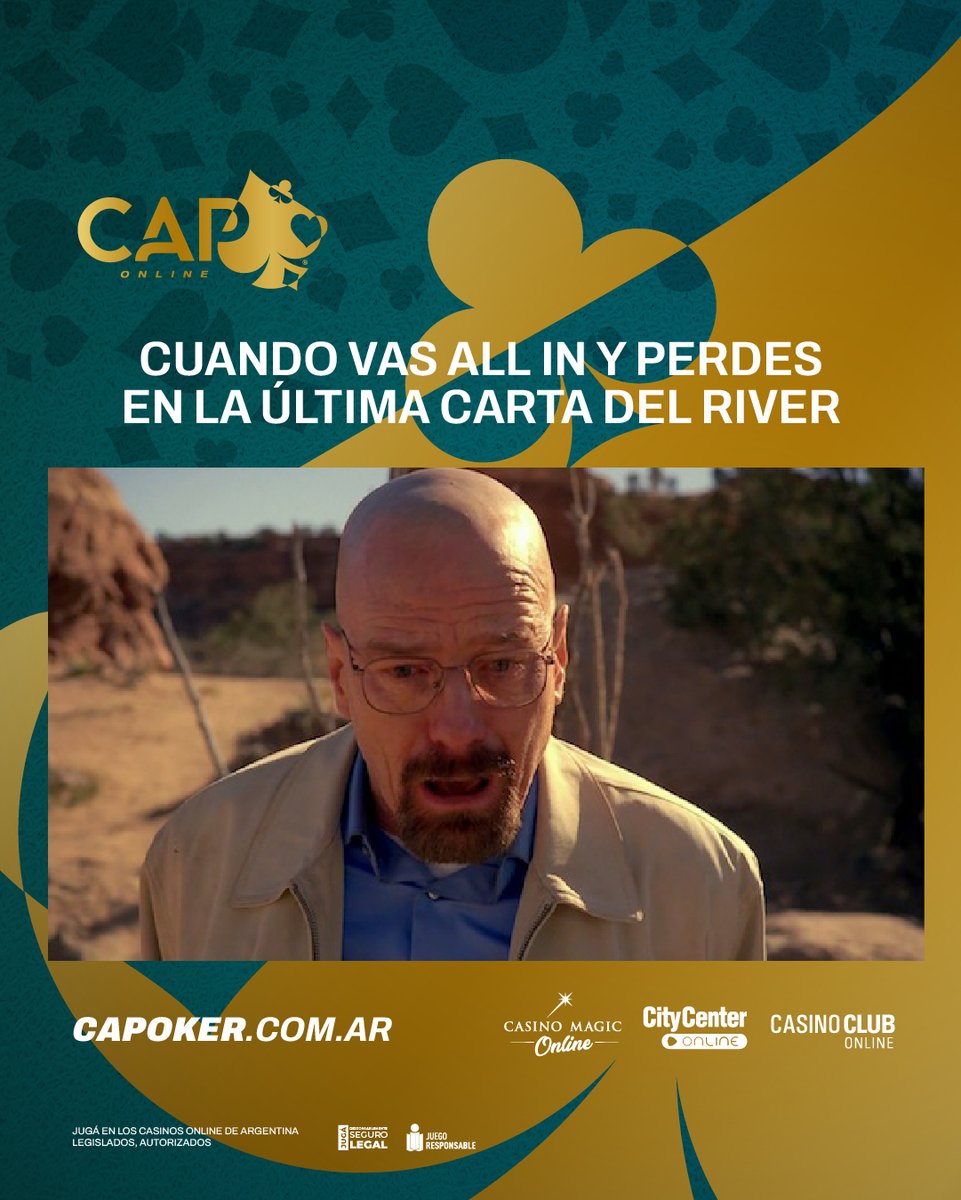 Hasta Walter White se sorprendería con semejante situación 😅

¿Recordas haber vivido alguna vez esta situación y no poder creerlo?

#Poker #CAP #CircuitoArgentinoDePoker #TorneosDePoker #JuegoSeguro #JuegoLegal #DivertiteSeguro #Diversion #Entretenimiento #Argentina