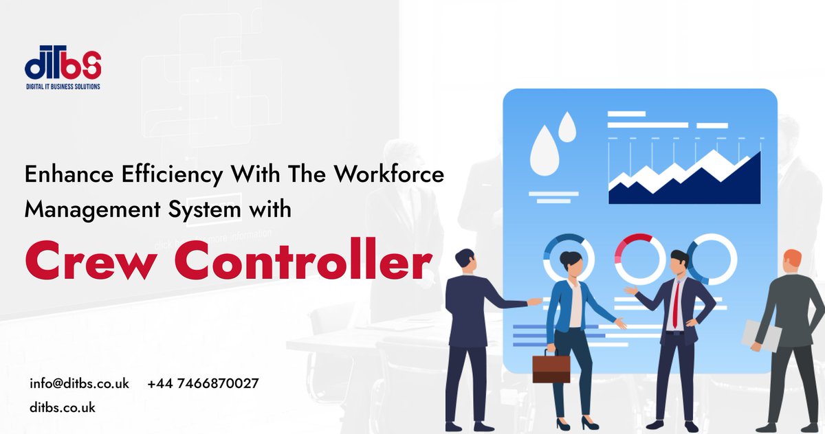 DigitalITBusin1's tweet image. Streamline your #workforcemanagement with #CrewController, the advanced system designed to optimize scheduling, track attendance, and enhance productivity. Discover how our innovative solution simplifies #employeemanagement.
