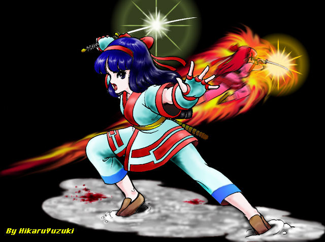 なんか懐かしい絵を見たので上げてみる。1993年に描いたらしいので、Photoshopの練習かな? 