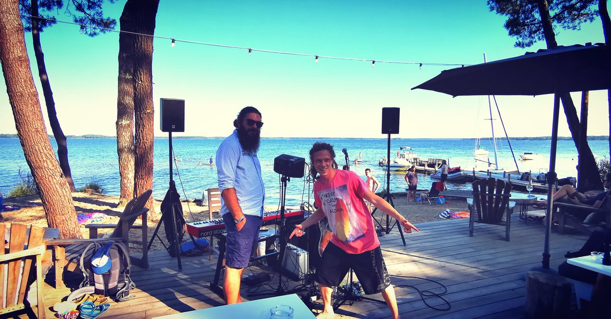 Tonight #live #show with my buddy @WymanLow.
#reggae sensation nearby Moutchik Lake, France.