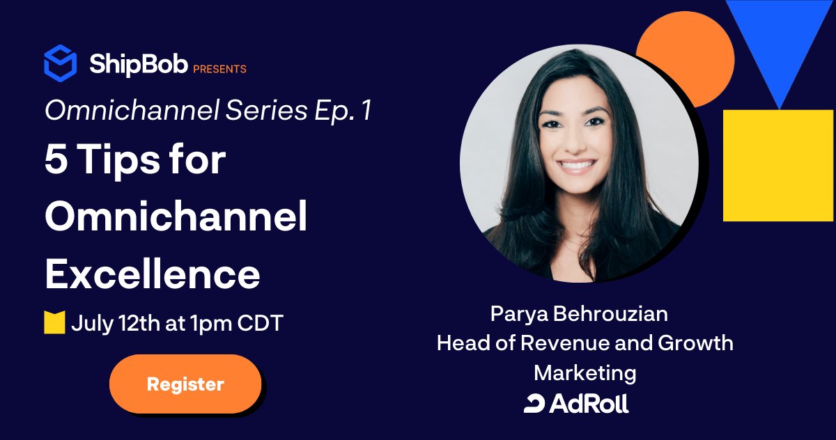 🤔 Why can’t your best #marketing channel be #omnichannel? 

With our upcoming webinar, it can. Join #AdRoll + other #ecommerce experts this Wednesday, 7/12, at 11am PT/2pm ET to give your omnichannel strategy an upgrade this summer and beyond.

Register: bit.ly/3XEbdc1