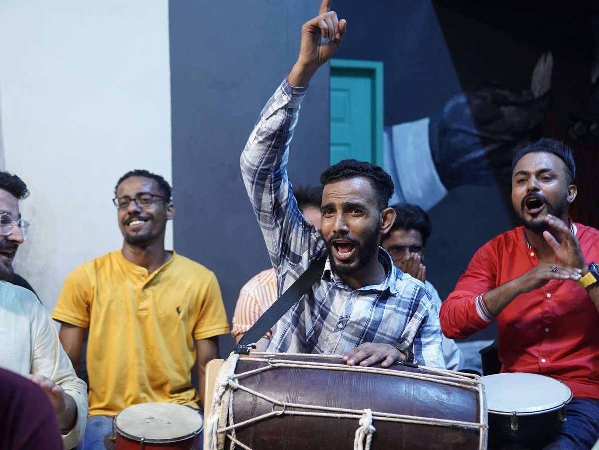 mehrghar's tweet photo. Yesterday, we gathered in a mesmerizing drum circle led by the skilled @TheKarachiDrum immersing ourselves in the captivating beats that washed away stress and revitalized our spirits. https://t.co/DCX9C0DpSW