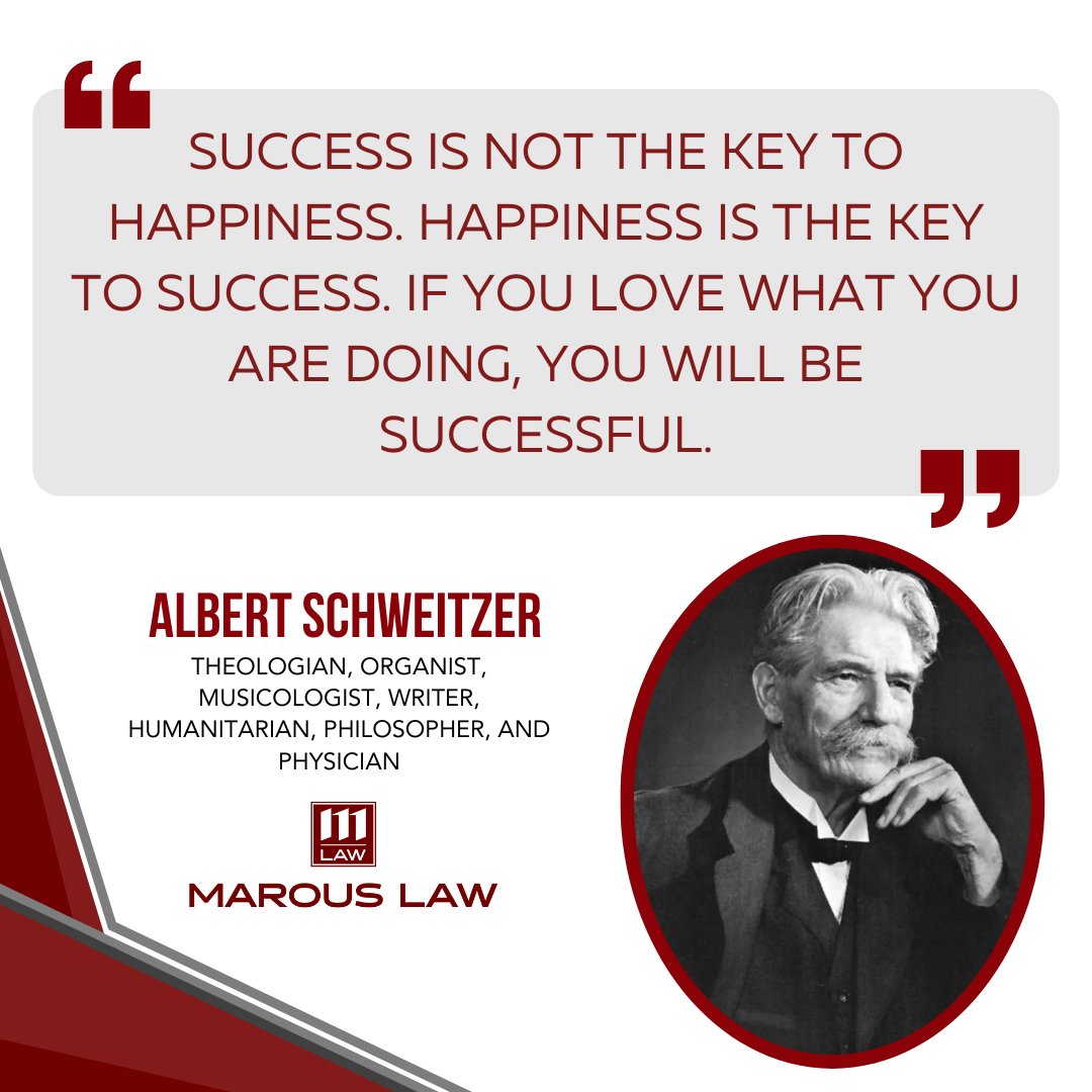 MarousLaw's tweet photo. By pursuing your passions and genuinely enjoying your work, you are more likely to excel and achieve your goals, ultimately leading to a fulfilling and successful life. #MarousLaw #LegalServices #MondayMotivation https://t.co/tiUzsAXP8f