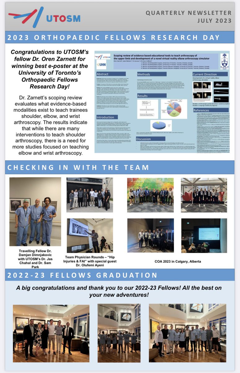 UofT Orthopaedic Sports Medicine Program tweet media