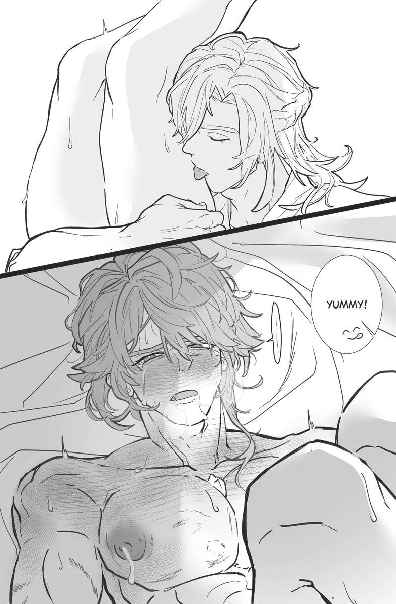 for kaveh's present i give him haitham 🏃‍♀️🏃‍♀️🏃‍♀️
#kavetham #カヴェアル  

(warning :🔞!!!) 