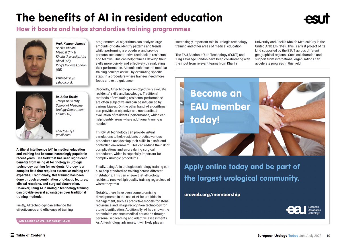 Brand new shining star in resident education. @AliSerdarGozen @guven_selcuk @kahmed198 @eauesut @Uroweb Check the link👉uroweb.org/science-public…