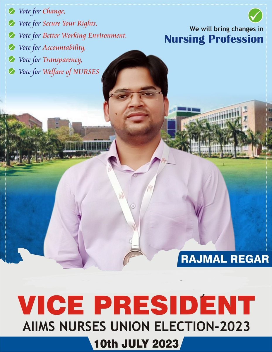 nurses_team's tweet photo. @RajStd जी को @nsgunionaiims दिल्ली के उपाध्यक्ष बनने पर हार्दिक बधाई एवं शुभकामनाएं https://t.co/16WAzSYzxX