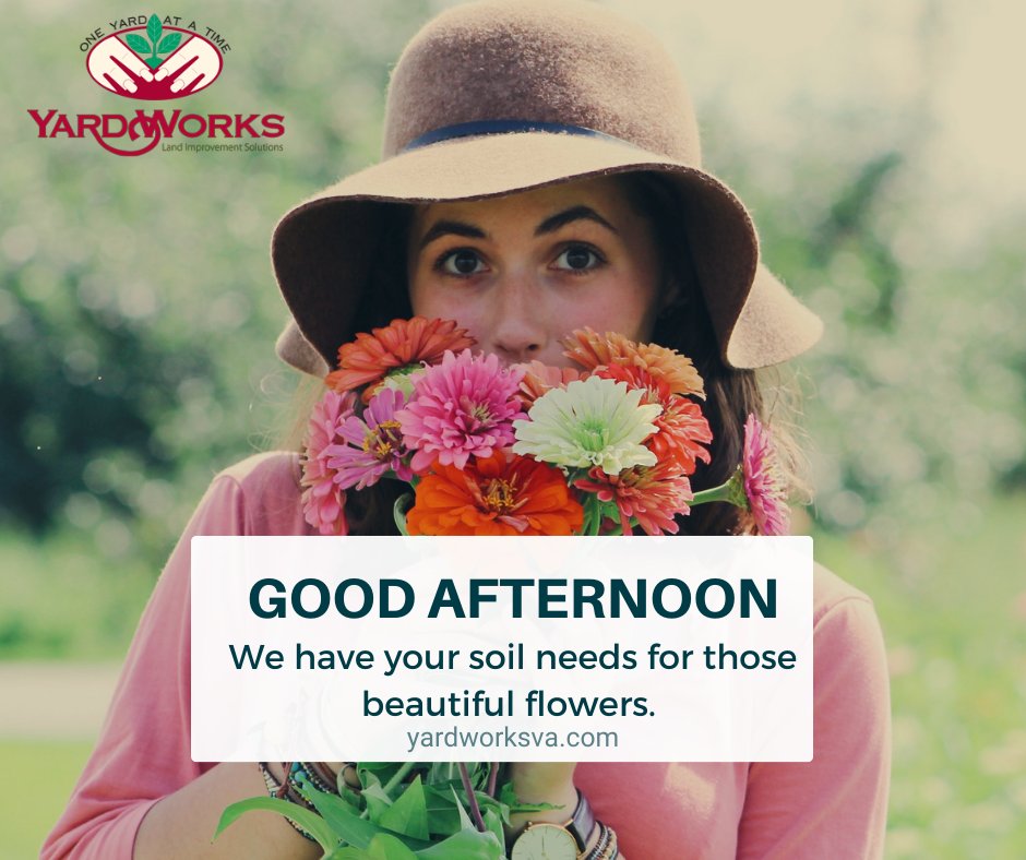 Good afternoon, 
Hope you all are having a great Monday so far. These cooler temps make you want to get out in the yard. If you have any soil needs, we got you covered. Stop by or give us a call. (804)639-0311 or (757)229-0434 Opt. 1 #yardworks#soil#colonialwilliamsburg#Gardening