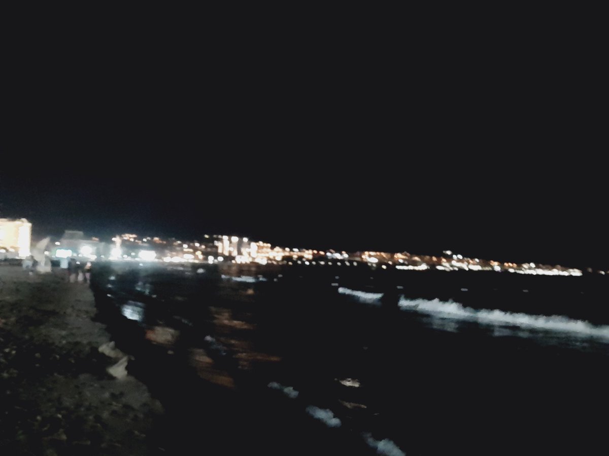Just another picture of the night beach in #sunnybeach
