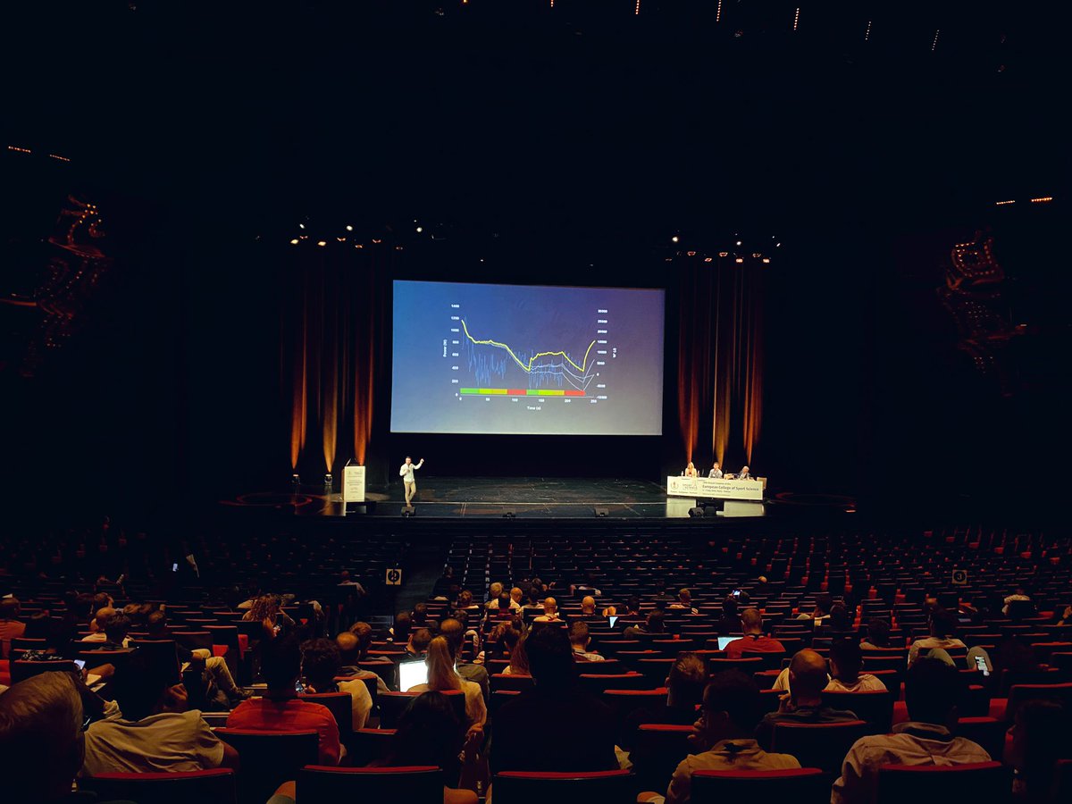 Just back from a lovely week in Paris for the <a href="/E_C_S_S/">ECSS</a> congress! Very grateful to have given an invited symposium on CP and W' together with <a href="/vanhatilator/">Anni Vanhatalo</a> and David Poole. Great experience in a beautiful theatre! See you next year in Glasgow! #ECSS2023 #criticalpower