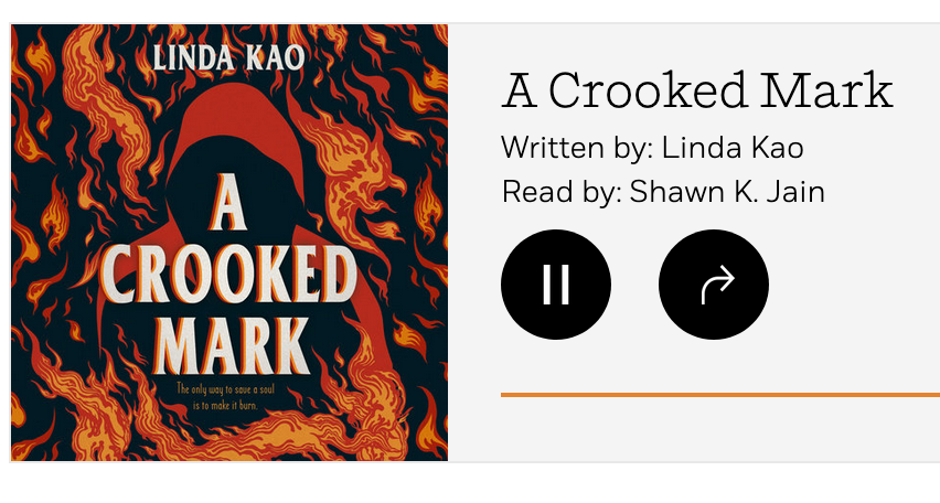 lindalkao's tweet photo. A CROOKED MARK has an audiobook! Listen to the amazing @shawnjain bring Matt and the world of Mills Creek to life here: https://t.co/yq4MCQVSUG

#acrookedmark @penguinteen #audiobooks https://t.co/bHB86WU67j