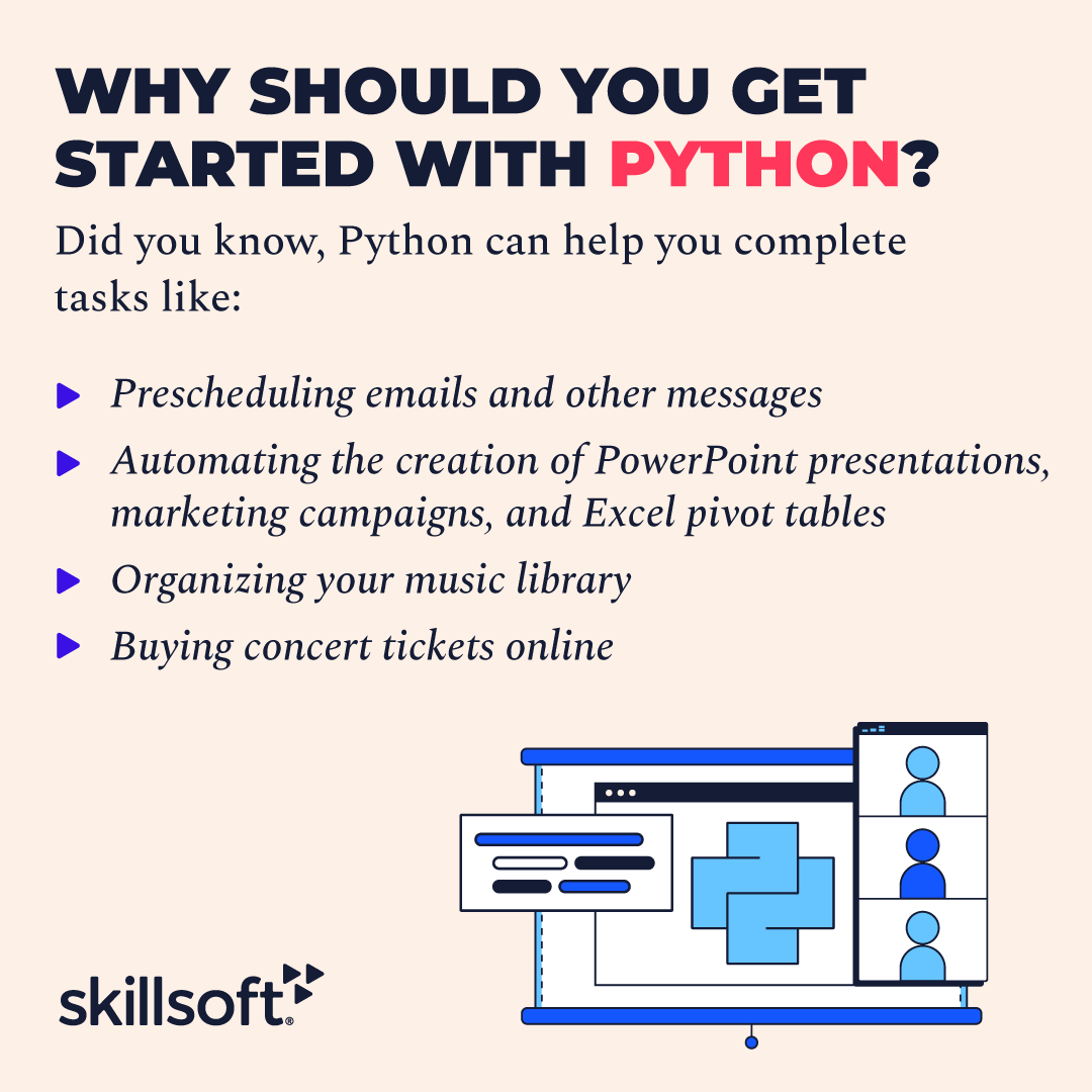 While some programming languages can be complicated, Python is perfect for beginners looking to streamline everyday tasks. Find out why Python is one of the most popular programming languages in the world and how to jump-start your learning: bit.ly/3pEJT0G