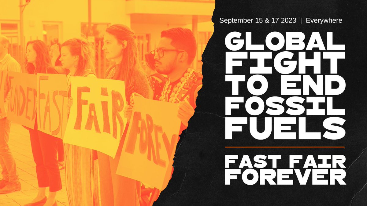 We're escalating our movement to #EndFossilFuels #FastFairForever, this wave of global mobilisations will include actions EVERYWHERE! 

💻 Join a Mobilisation Call to learn how to get involved

⏰ Every other Thursday 7-8pm ET 
🔗 actionnetwork.org/forms/voluntee…

✊ Join the Movement!