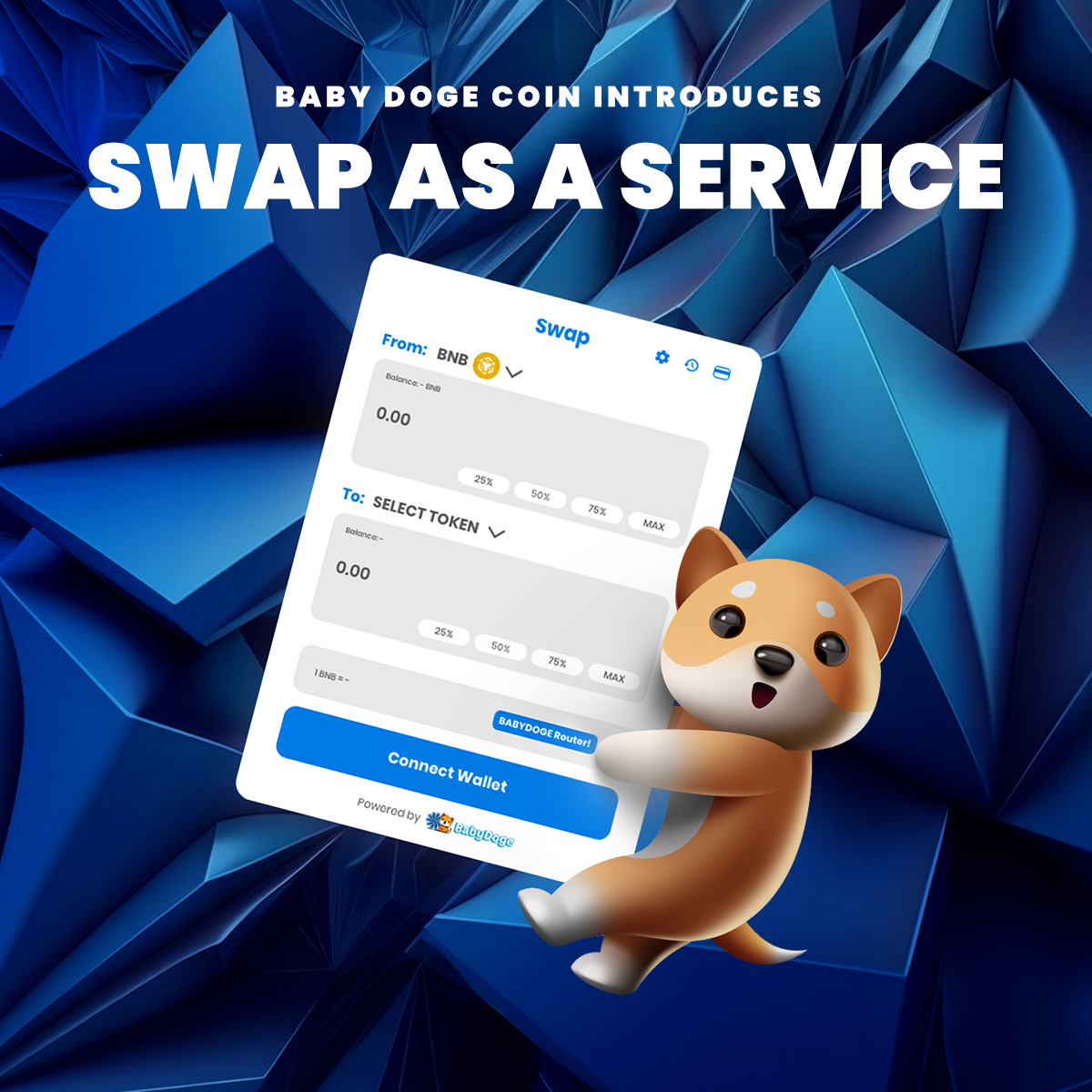 Swap as a service is coming soon! This will allow projects to add the baby doge  swap widget to their site allowing their users to never leave the site to  do swaps