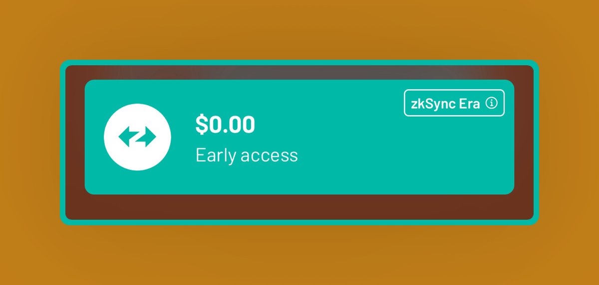 🚨Check Your Emails To See If You’ve Been Granted Access To Zksync ERA On Argent Mobile Wallet

Much More Comprehensive Thread On Interactions Soon!