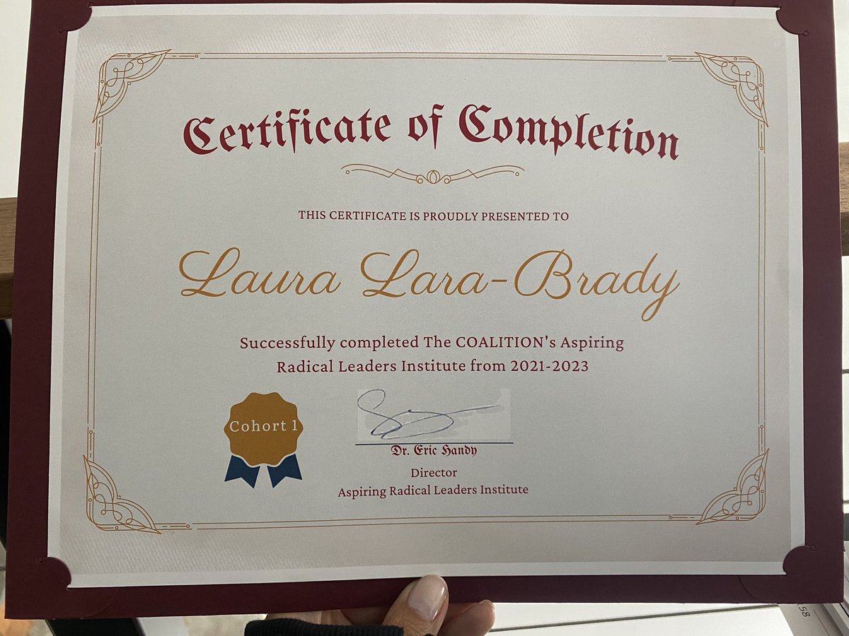 lara_brady's tweet photo. Honored to be part of the inaugural #ARLI Fellowship and for joining such an amazing family of leaders of color. Forever thankful for all the new friendships and for the path that others have carved
What a great way to start the week!
#CohortInfinity
@THECOALITIONCC
#WeReady https://t.co/YLPcvvm4HI