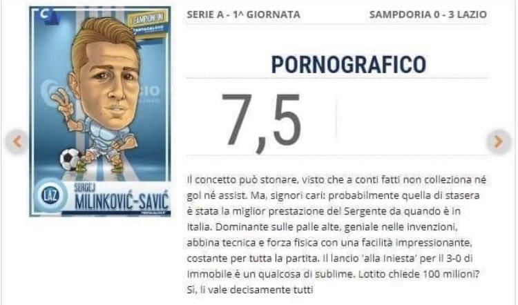 iMIND21's tweet photo. Mi hai stravolto la vita
8 volte grazie Sergio.

#sergej #milinkovic #lazio https://t.co/6Mfklitm9y
