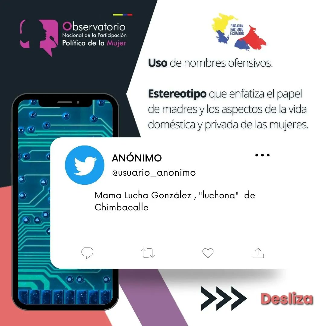 Obs_MujeresEc's tweet photo. 🚨Lanzamos nuestra voz de #ALERTA por la Violencia Política de Género en contra de la Candidata Presidencial @LuisaGonzalezEc. Esto sucede en redes NO LO NORMALICEMOS. #SiTocanAUnaRespondemosTodas #SeguimosObservando https://t.co/h1d1MRK1Gf