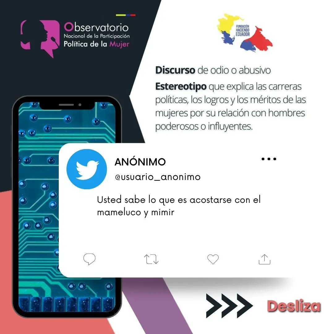 Obs_MujeresEc's tweet photo. 🚨Lanzamos nuestra voz de #ALERTA por la Violencia Política de Género en contra de la Candidata Presidencial @LuisaGonzalezEc. Esto sucede en redes NO LO NORMALICEMOS. #SiTocanAUnaRespondemosTodas #SeguimosObservando https://t.co/h1d1MRK1Gf
