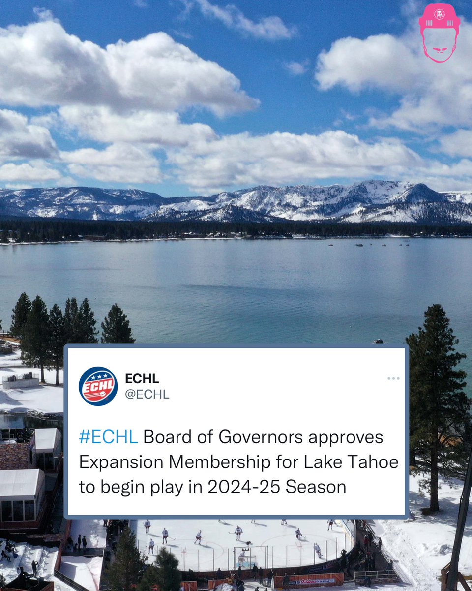 spittinchiclets's tweet photo. Welcome to the @ECHL Lake Tahoe! 🏞️ https://t.co/HUVJRpunQ9