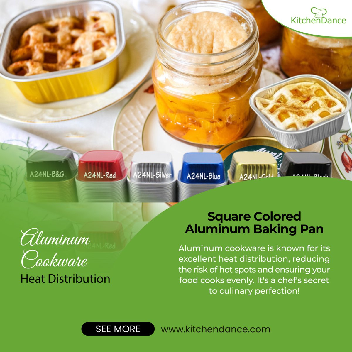 KitchenDance's tweet image. Elevate your cooking game today! 💃🔥 Visit kitchendance.com for more. 🌐🍳 

#KitchenDance #AluminumCookware #HeatDistribution #CulinaryPerfection #CookingEssentials