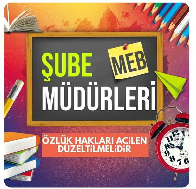 fazlicicek's tweet photo. MEB Şube Müdürleri için Öğretmenlik Meslek Kanunu’na il/ilçe eğitim yöneticileri dahil edilmeli ve bu mağduriyetleri giderilmelidir
#SnTekinMebSubeMudurleri
@RTErdogan
@Yusuf__Tekin
@memetsimsek
@cftcblnt
@_aliyalcin_
@melihaltinok https://t.co/1lwX3td0WU