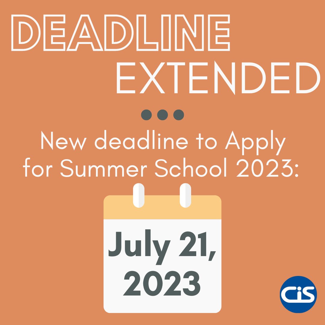 Apply for Summer School 2023! The new deadline is July 21st. For more information, click on the link below!

clinimmsoc.org/CIS/Meetings/2…

#ClinicalImmunologySociety #CIS #CISSummerSchool2023