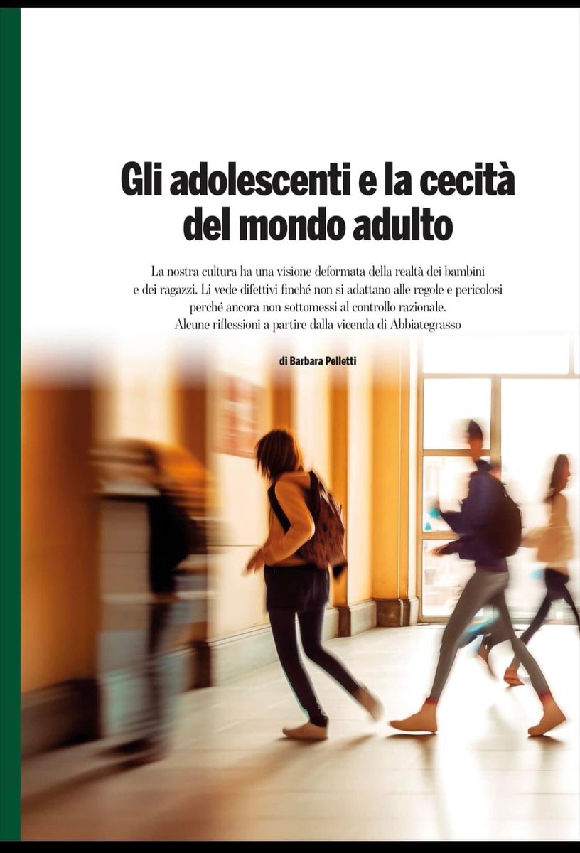 CassandraD_D's tweet photo. Gli adolescenti, la cecità del mondo adulto, la negazione della malattia mentale e la violenza. Su Left  di Luglio https://t.co/RVEd9S0seJ